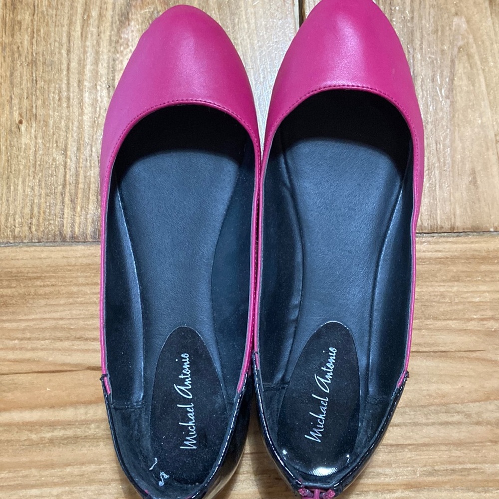 Cute flats fun hot pink color